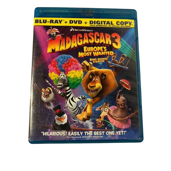 DreamWorks Animation Other - Madagascar 3 Europe's Most Wanted Blu-ray DreamWorks Animated Movie